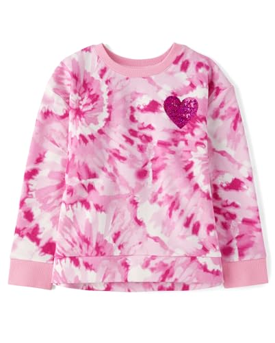 Image of The Children's Place Girls' Long Sleeve Crew Neck Pullover Sweater