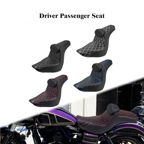 Asiento de pasajero 2-Up de alta gama con respaldo para Softail Low Rider FXLRS 2