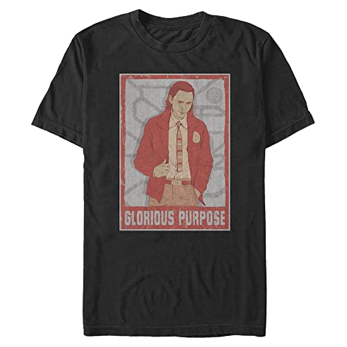 T-shirt Loki Glorious Purpose confortable en 4XL pour homme fort cherchant l'aisance