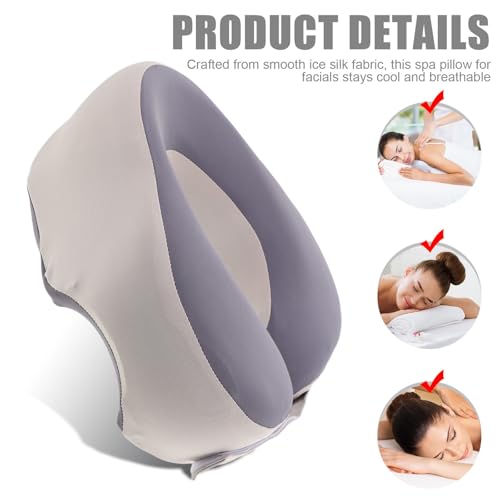 Almohada para masaje facial ergonómica de tejido suave premium 4