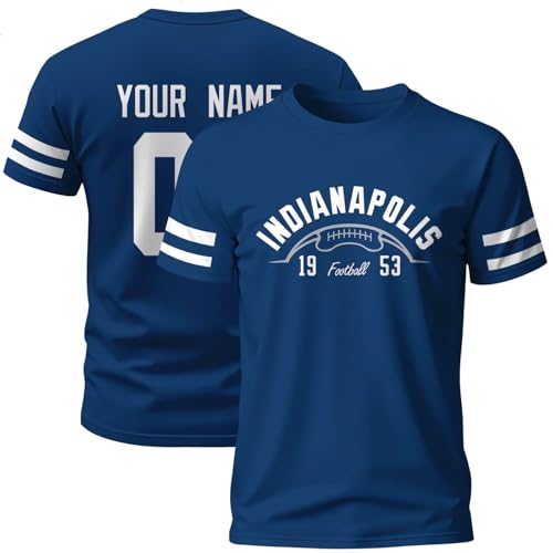Image of ANTKING T-Shirt Custom Name Number Crewneck Short Sleeve for Men Youth Gifts