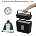 Woolsche Paper Shredder for Home,5 Sheet Desktop Cross Cut with 2.38-Gallon Basket Shredder,P-4 Security Level, 4-Mode Design, Shreds Paper/Credit Card - Durable, with Jam Proof Function for Home