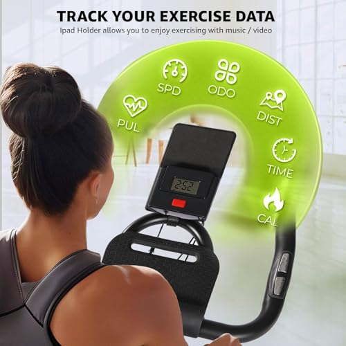 Image of MAXPRO MP20 Spin Bike | Exercise Cycle for Home | 120KG Capacity | 8KG Flywheel | Adjustable Resistance | Silent Belt Drive | Comfortable Seat Cushion | Indoor Cardio Workout Fitness Bike