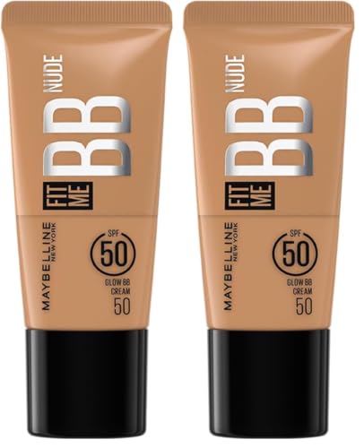 Image of Maybelline New York Fit Me BB Nude Glow BB Cream, 50 (Pack of 2)