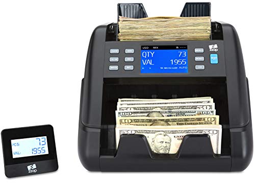 Zzap Bill Value Counter & Counterfeit Detector - Money Cash Currency Machine (Nc55) #TOP1