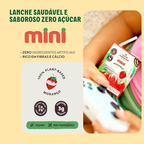 A Tal da Castanha Bebida Mini De Morango 200Ml