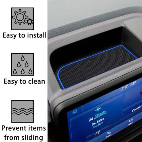 Tapete para Consola Ford Maverick 2022-2025 Azul miniatura 3