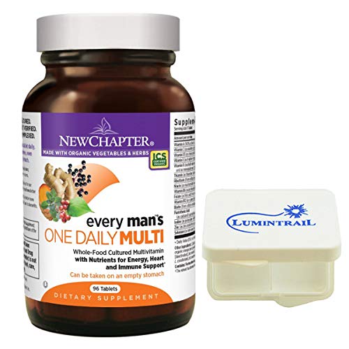 New Chapter Every Man's One Daily, Mens Multivitamin with Probiotics, Vitamin D3, Non-GMO