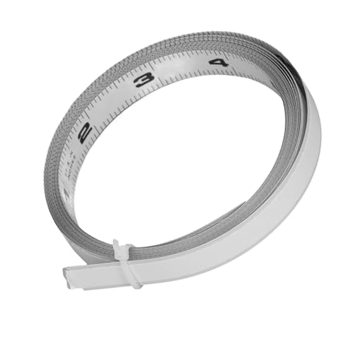 Cinta métrica adhesiva 12 ft acero carbono doble escala miniatura 3