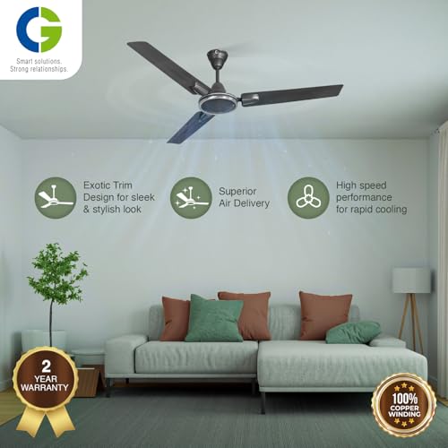 Image of CG TulipAir Neo Deco | 1200mm | 100% copper Motor | High Speed FAN | Doube ball bearing | 3-Year Warranty | Olive
