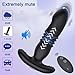 Vibrador Empuje Vibración Anal Plug Para Hombres Consolador Vibrador Masaje de Próstata Butt Plug Juguetes Sexuales Productos Para Adultos Masturbador Vibrador