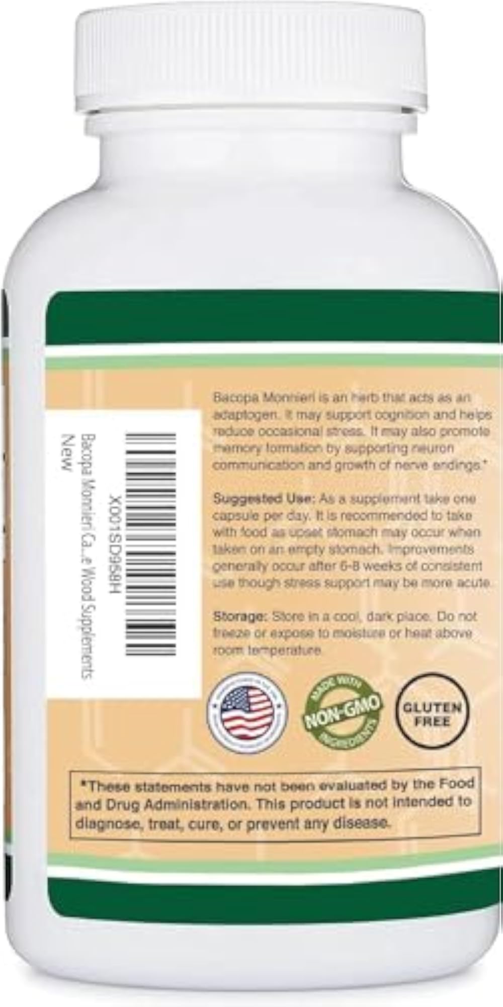 Bacopa Monnieri Capsules, 90 Count