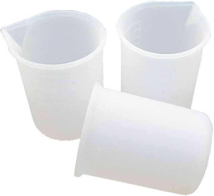 3 Pcs 100 ml Silicone Mixing Measuring Cups 10oz for Epoxy Resin