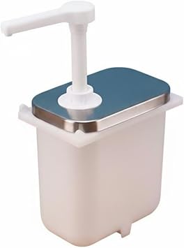 Sauce Dispenser Sauce Pump Bottle Condiment Dispensing Tool Condiment Pump Bottle for Salad Ketchup Home Restaurant Hotel Use, 2.5L No Outer Box