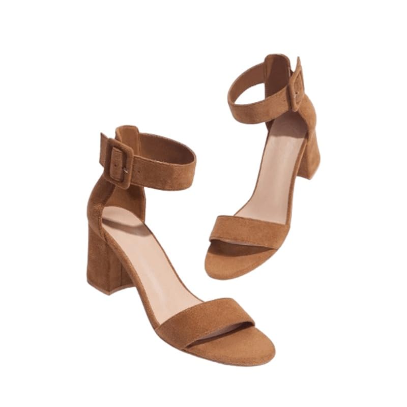 GLO GLAMP Womens Open Toe Formal Office Suite Block Heels Pump Patent Stiletto Heels Sandals (B0D56H93B9) Amazon Price History, Amazon Price Tracker
