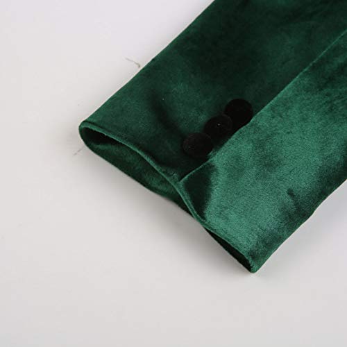 Mens Fashion Velvet Suit Jacket Slim Fit Blazers4