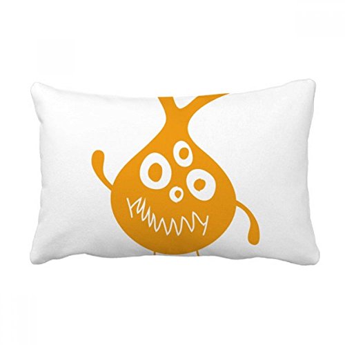 Oreiller Lombaire Alien Jaune avec Finitions Soignées pour Décoration