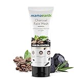 Mamaearth Activated Charcoal Face Wash for Oily Skin | Deep Cleansing & Purification with Coffee | Controls Excess Oil, Sebum & Unclog Pores | 3.38 Fl Oz (100ml)