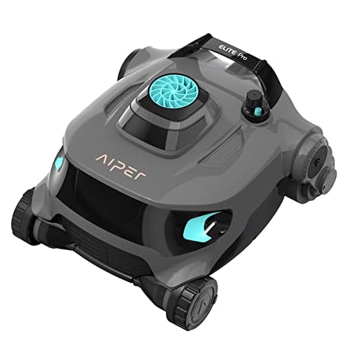 (2023 New) AIPER Elite Pro Cordless Robotic Pool Cleaner, Wall-Climbing Automatic Pool Vacuum Cleaner, 120 Mins Running Time and Fast Charging, Ideal for Above & In-Ground Swimming Pools up to 60 Feet