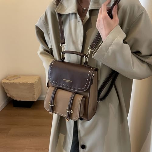 Contemporary Backpacks For Teens Premium PU Leather Daypacks Ergonomic Crossbody Bag Ergonomic Shoulder3