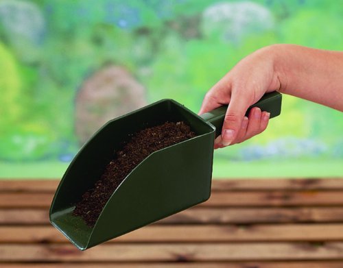 Garden Scoop 29x10x9cm Green