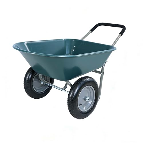 Small Wheelbarrow with Dual Wheels