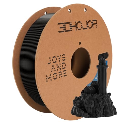 3DHoJor PLA Filament 1.75mm Schwarz 1KG 3D Drucker Filament Maßgenauigkeit +/- 0 02 mm Filament 3d Druckmaterialien Super Speedy PLA Filament für 3D Drucker