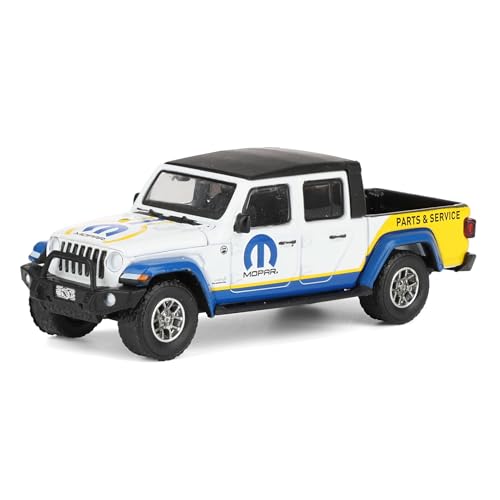 2021 Gladiator Pickup Truck White Matt Black Top Series 14 miniatura 1