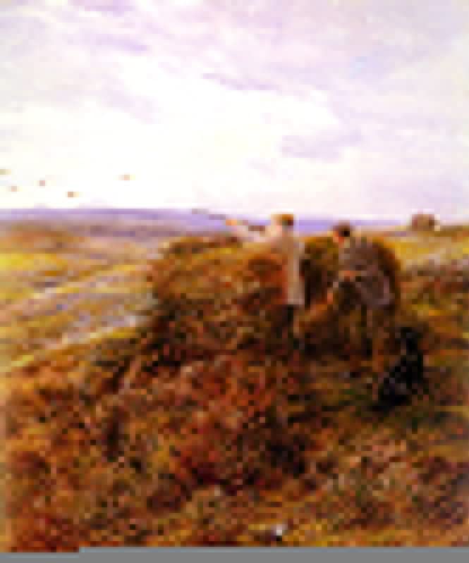 Tableau de chasse au tétras par Heywood Hardy | Impression sur toile salon 60x90cm