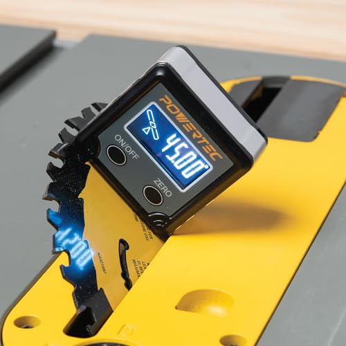 image for POWERTEC 71828 Table Saw Angle Gauge, Digital Angle Finder Protractor,