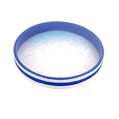 WodGod Tambor oceánico de 10 pulgadas con cuentas brillantes nocturnas integradas, instrumento musical, percusión, tambor de olas de mar para meditación y relajación, color azul