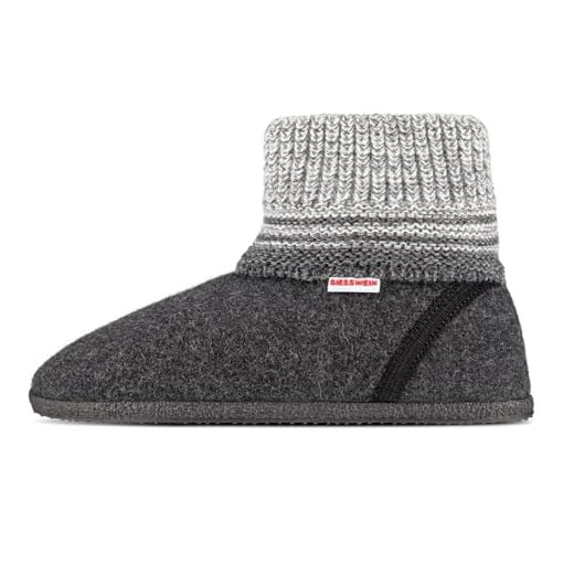 GIESSWEIN Unisex Baumkirchen Hohe Hausschuhe, Anthrazit 019, 44 EU