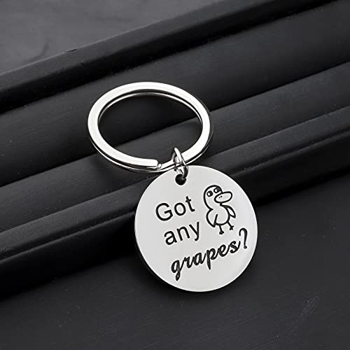 FAADBUK Got Any Grapes Duck Keychain Duck Lover Gift Duck Song Inspired Gift4