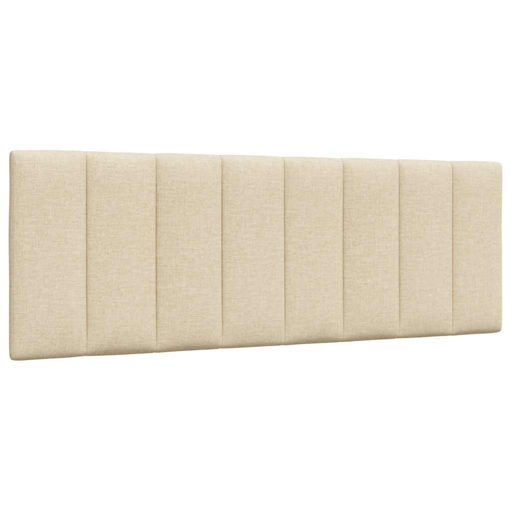vidaXL Cuscino Testiera Hanko Crema 140 cm in Tessuto