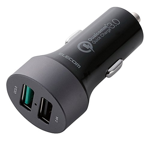 GR J[`[W[ ԍڏ[d J[pi y iPhone / Android / IQOS / glo Ή z USB×2|[g Quick Charge 3.0 ubN MPA-CCUQ02BK