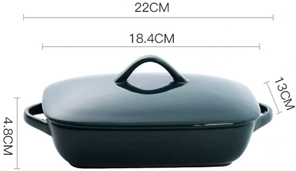 Ceramiczne naczynie do zapiekania z pokrywką Prostokątne naczynie do zapiekania Zapiekanki Lasagne z pokrywkami do pieczenia Forma do pieczenia ciasta
