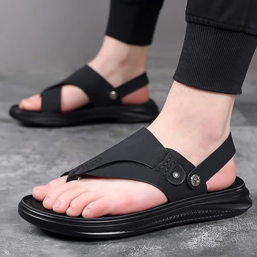 Men's Casual Foot Correction Sandals,Summer Outdoor Plantar Fasciitis Slippers,Comfortable Ring Toe Bunion Beach Flip Flops For Hallux Valgus3