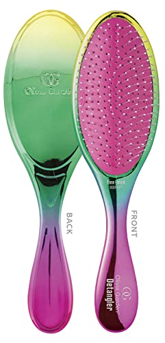 Olivia Garden OG Detangler Brush – Removable Cushion, Gentle Scalp Massage & Detangling for Wet or Dry, Fine to Medium Hair