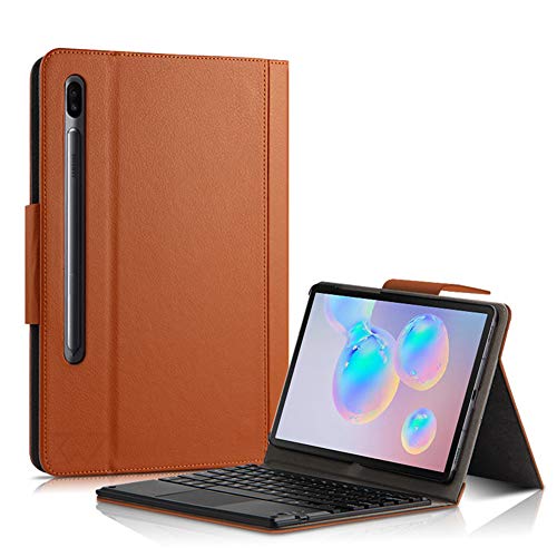 Tastatur Hülle Für Samsung Galaxy Tab S6 10,5"2019 (Modell SM-T860 / T865),Abnehmbare Drahtlose Bluetooth-Tastatur Mit Touchpad [Unterstützt S Pen