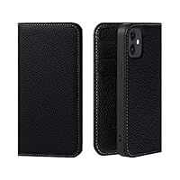 Amazon.co.jp: HANATORA iPhone12 12Pro ケース 手帳型 本革