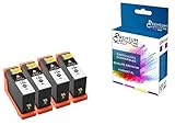  PREMIUM CARTOUCHE - 4 Cartouche Compatible pour LEXMARK 150XL Noir Lexmark Pro 715 Pro 915 S315 S415 S515
