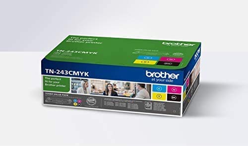 Brother TN-243CMYK Cartouche de Toner Original Imprime jusqu'à 1000 Pages, Cyan, Magenta, Jaune, Noir