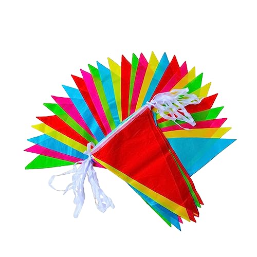 SHOWERORO Cute Banner Garland 5 Pack 250 Pcs Pennant Flags 30m for Outdoor Indoor Celebration