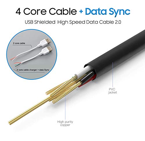 Miniatura 5 de Cmple - Cable de extensión USB a USB de alta velocidad - Cable extensor flexible - Cable adaptador macho a hembra - Cable de extensión USB 2.0 - 10