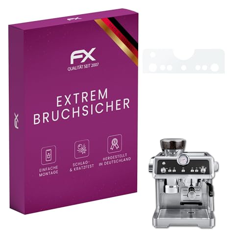 atFoliX Plastic Glass Protective Film compatible with DeLonghi La Specialista EC9335.M Glass Protector, 9H Hybrid-Glass FX Screen Protector