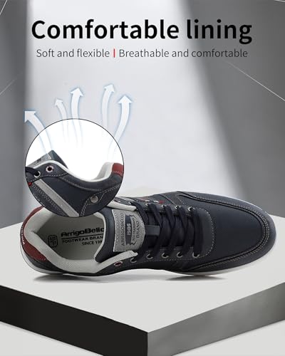 Image of ARRIGO Bello Sneakers for Men Casual Shoes Low Top Comfortable Walking Shoes