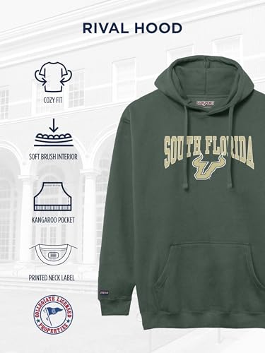 Image of JanSport NCAA Officially Licensed Rival Hoodie, Long Sleeve Unisex Sweatshirt, Cotton-Polyester Blend, Double-Layered Hood