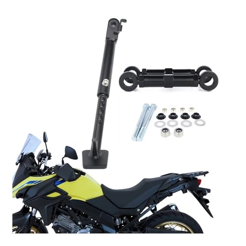 Évitez les chutes à l'arrêt avec la béquille réglable V-Strom 650 et biellettes