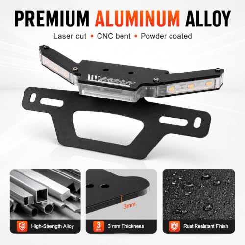 Image of Tidy Tail Integrated Signal Light Fender Eliminator License Plate Compatible with CFMOTO 450SS /450NK 2023-2026,Aluminum Alloy,Laser Cutting,CFMOTO 450SS Accessories,CFMOTO 450NK Accessories