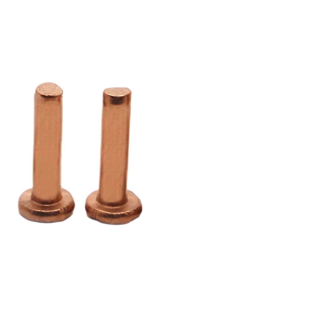 M6 Copper Solid Rivets Knock Flat Head Rivet Flat Head Copper Rivets Solid Brass Rivet GB109(20mm)